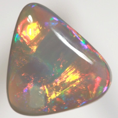 SOLID SEMI BLACK OPAL Double sided! Flagstone Harlequin pattern. SEE VIDEO